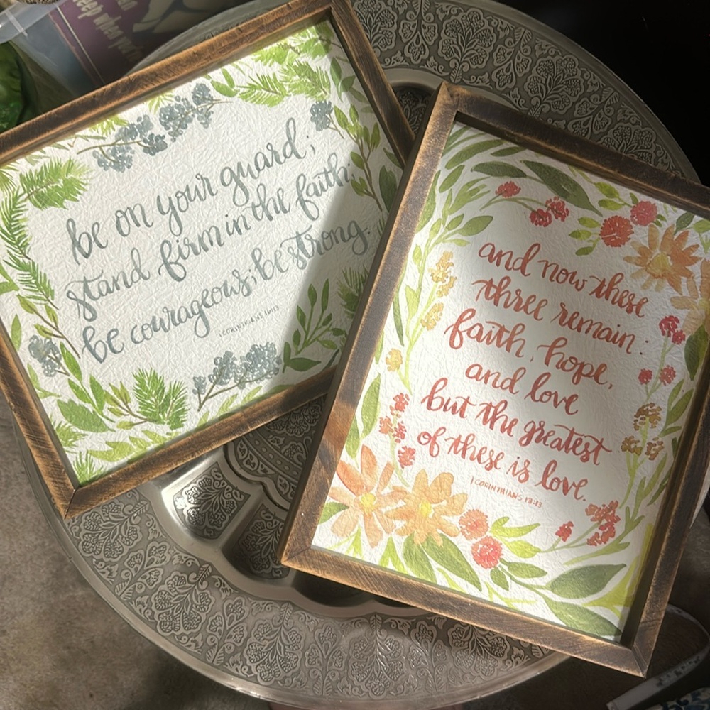 Hobby Lobby Bible Verse Decor